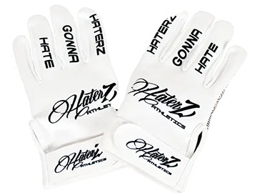 Haterz Batting Gloves (White)