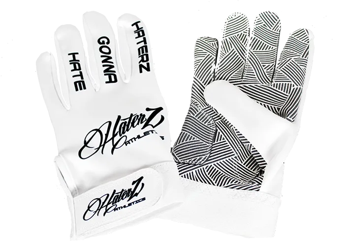 Haterz Batting Gloves (White)