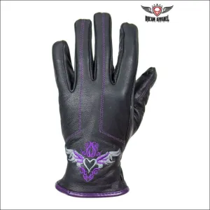 HEART LEATHER GLOVES