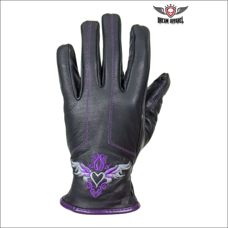 HEART LEATHER GLOVES