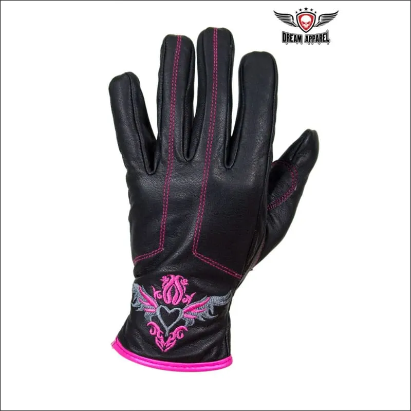 HEART LEATHER GLOVES