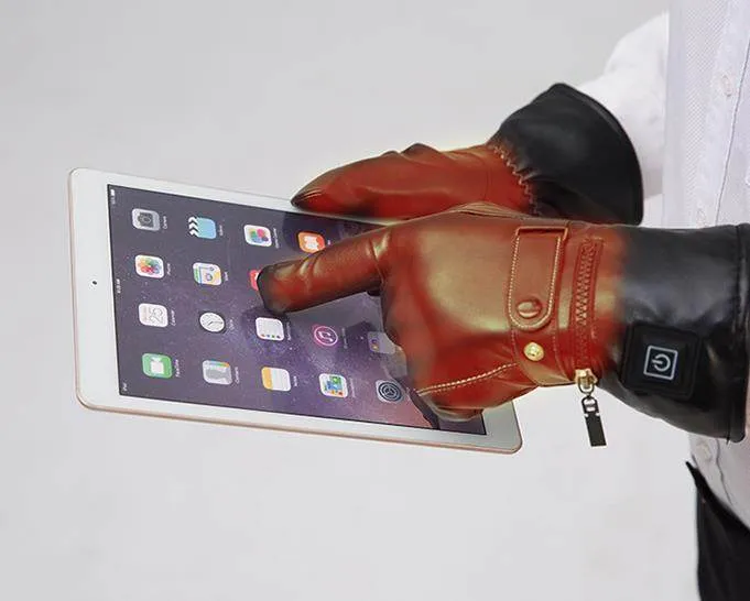 Heated Driving Gloves Motorcycle Bike Gloves Waterproof Touchscreen Gloves Electric Unisex Winter Gloves