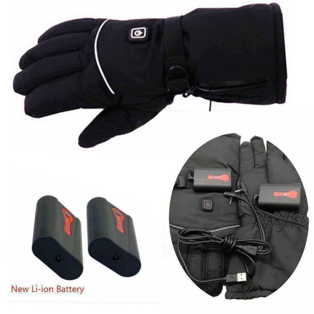 Heated Driving Gloves Motorcycle Bike Gloves Waterproof Touchscreen Gloves Electric Unisex Winter Gloves