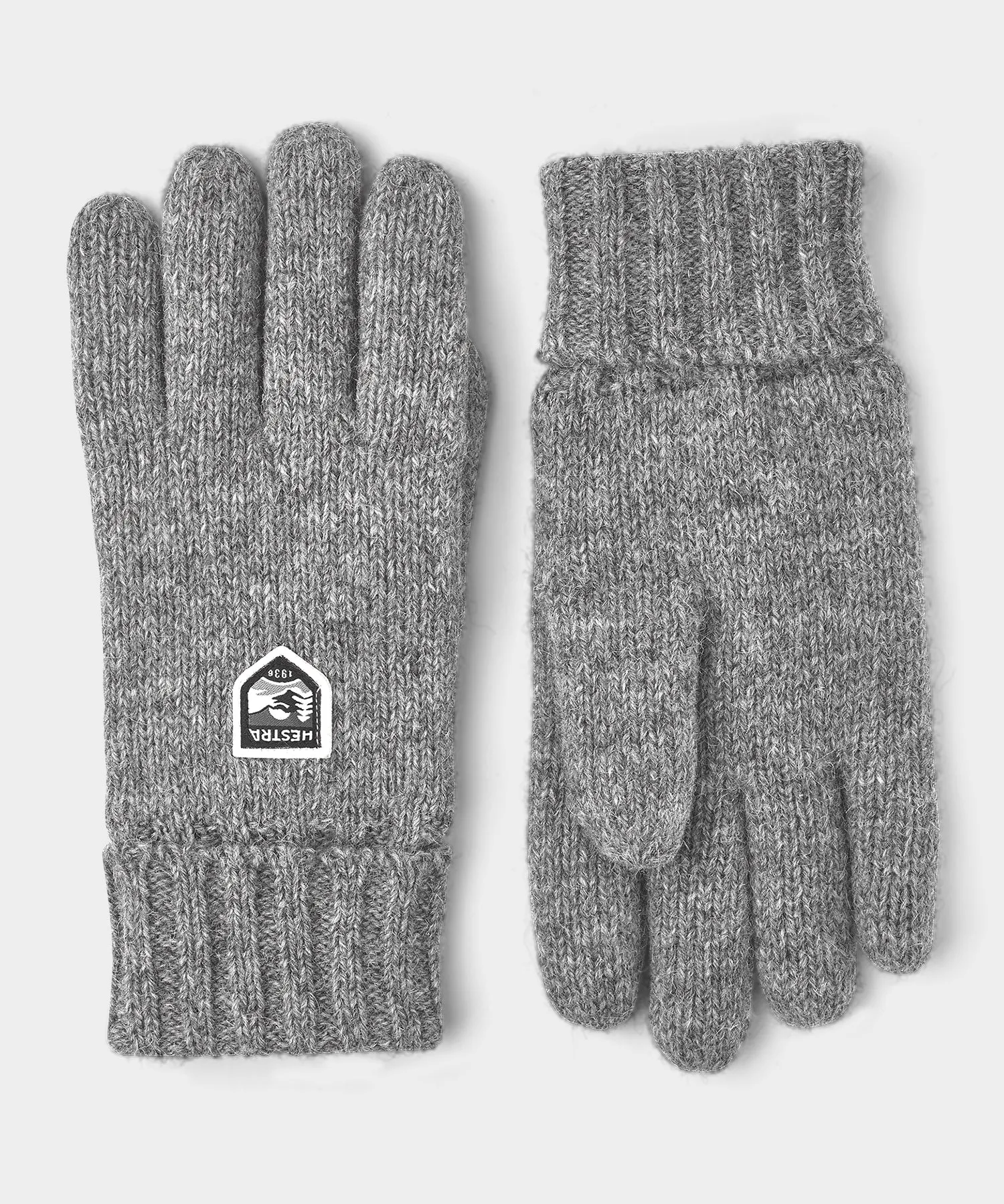 Hestra Basic Wool Glove in Light Grey