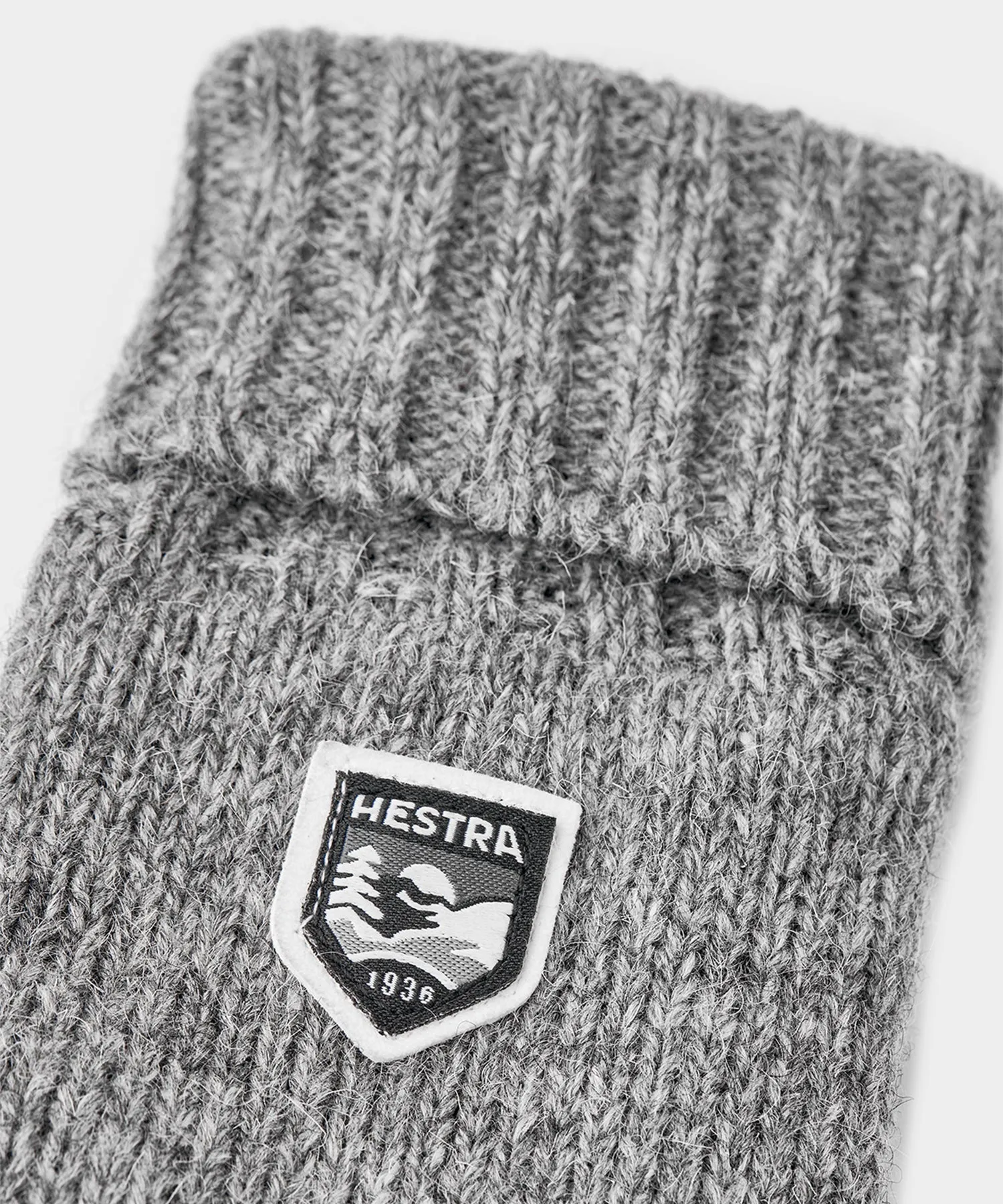 Hestra Basic Wool Glove in Light Grey