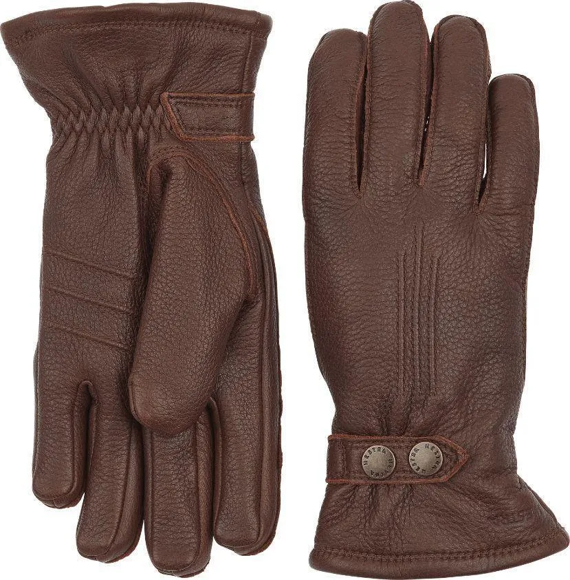 Hestra Mens Tailberg Leather gloves - Black, Chestnut or Yellow