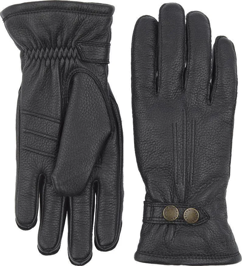 Hestra Mens Tailberg Leather gloves - Black, Chestnut or Yellow