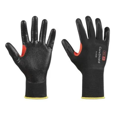 Honeywell CoreShield™ A1/A Coated Cut Resistant Gloves, 6/XS, Nylon, Nitrile Super-Thin Coating 18 ga, Black, 21-1818B/6XS