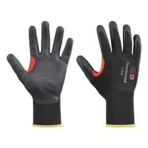 Honeywell CoreShield™ A1/A Coated Cut Resistant Gloves, 7/S, Nylon, Nitrile Micro-Foam, 15 ga, Black, 21-1515B/7S