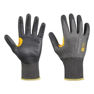 Honeywell CoreShield™ A2/B Coated Cut Resistant Gloves, 7/S, HPPE, Nitrile Micro-Foam, 18 ga, Black, 22-7518B/7S