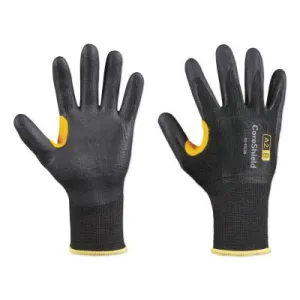 Honeywell CoreShield™ A2/B Coated Cut Resistant Gloves, 8/M, HPPE, Nitrile Micro-Foam, 13 ga, Black, 22-7513B/8M