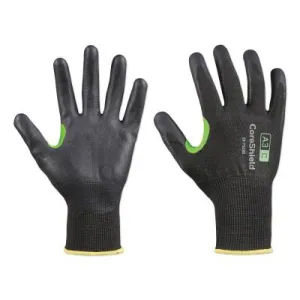 Honeywell CoreShield™ A3/C Coated Cut Resistant Gloves, 9/L, HPPE/Basalt, Nitrile Micro-Foam, 18 ga, Black, 23-7518B/9L