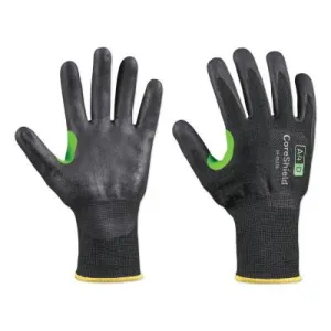 Honeywell CoreShield™ A4/D Coated Cut Resistant Gloves, 10/XL, HPPE/Basalt, Nitrile Micro-Foam, 13 ga, Black, 24-0513B/10XL