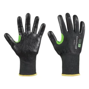 Honeywell CoreShield™ A4/D Coated Cut Resistant Gloves, 6/XS, HPPE/Basalt, Smooth Nitrile, 13 ga, Black, 24-0913B/6XS