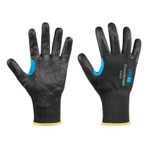 Honeywell CoreShield™ A6/F Coated Cut Resistant Gloves, 10/XL, HPPE/Alloy/Basalt, Smooth Nitrile, 13 ga, Black, 26-0913B/10XL