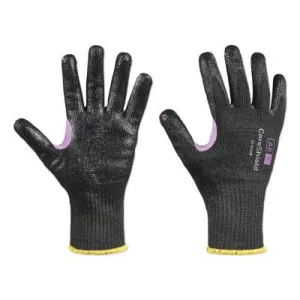 Honeywell CoreShield™ A8/F Coated Cut Resistant Gloves, 11/XXL, HPPE/Kevlar®/Alloy, Smooth Nitrile, 10 ga, Black, 28-0910B/11XXL