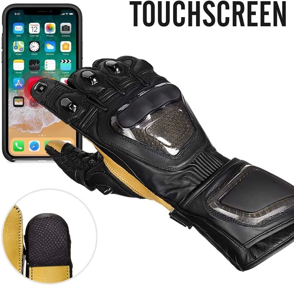 ILM Leather Motorcycle Gloves Model GIG01