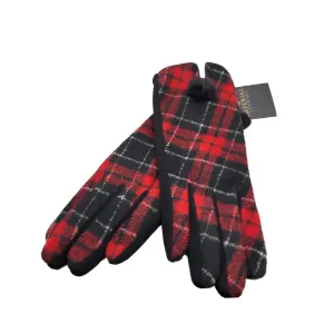 IMPERIAL STUDIOS Tartan Gloves Women Plaid Pattern Winter Gloves Touchscreen with Warm Fleece Lining Royal Tartan Traditions Gloves Cold Weather Windproof