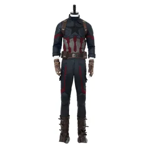 Infinity War Steven Rogers Outfit Uniform Suit Cosplay Costume NEW