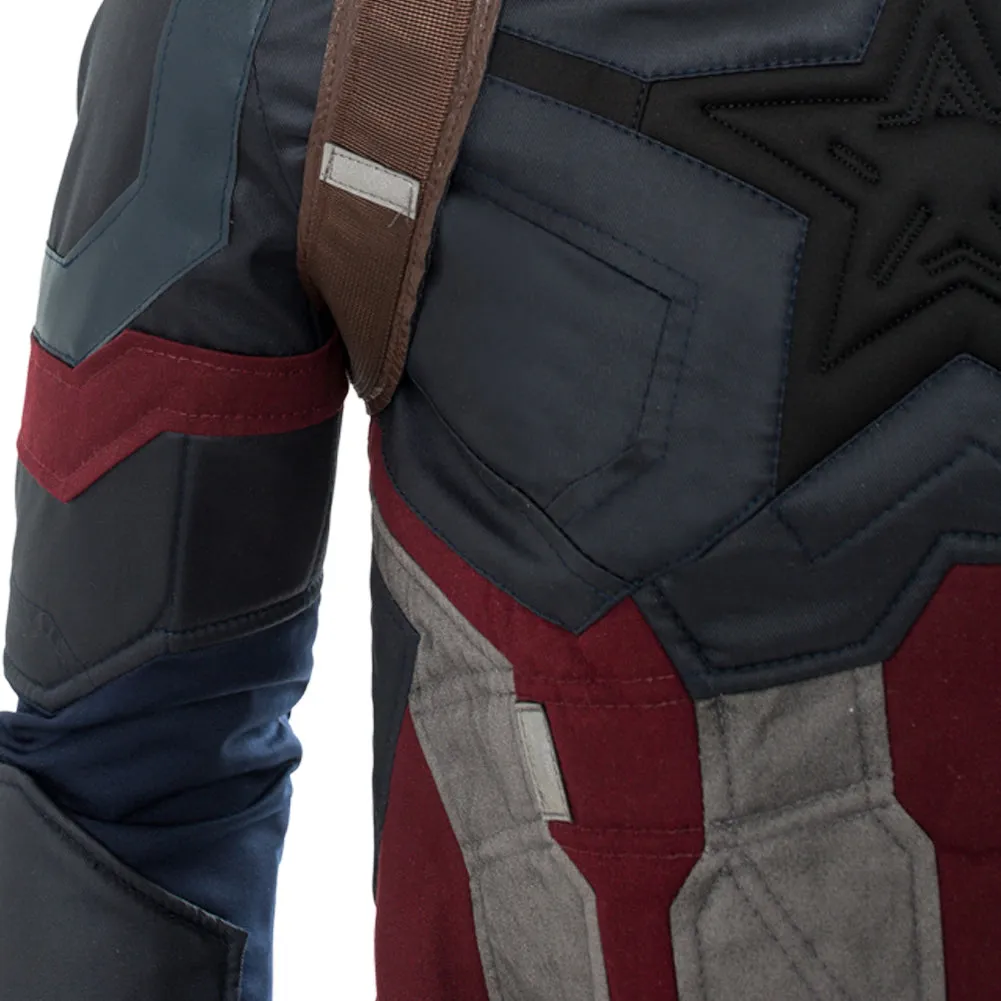 Infinity War Steven Rogers Outfit Uniform Suit Cosplay Costume NEW