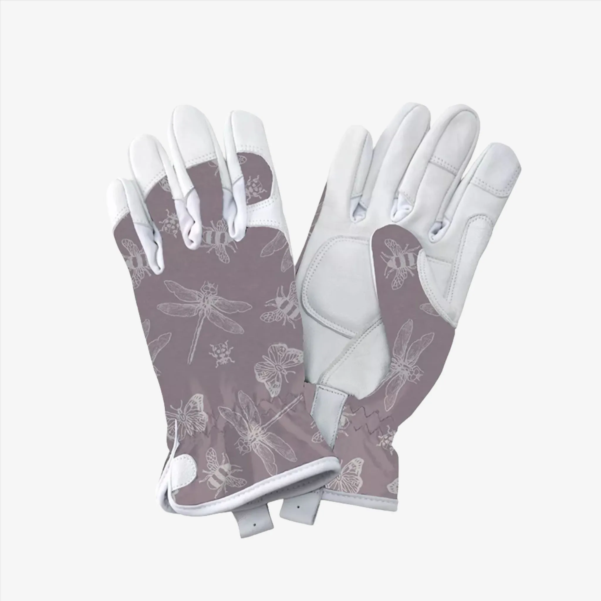 Kent & Stowe Purple Flutter Bugs Premium Leather Gloves - Ladies Medium