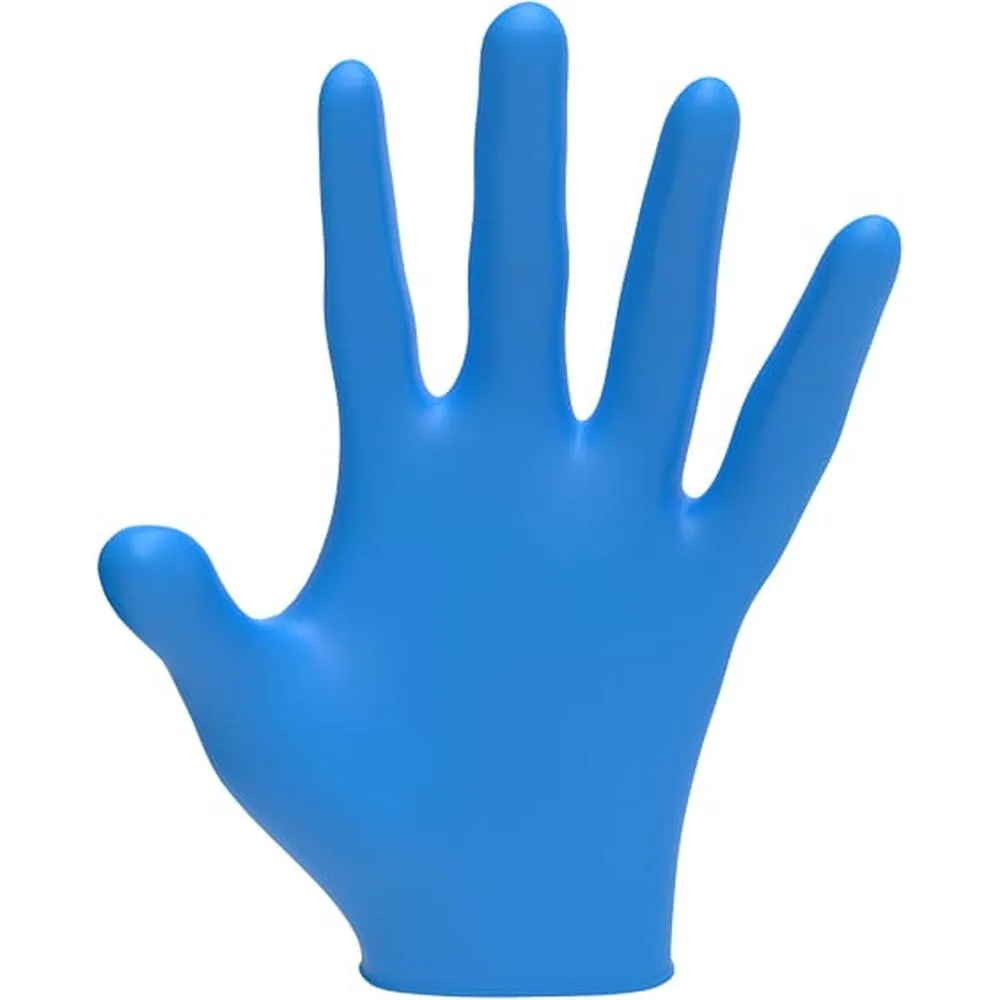 L3VEL3 Nitrile Blue Gloves - LARGE / 100 Pack - 3.8 mil Thickness