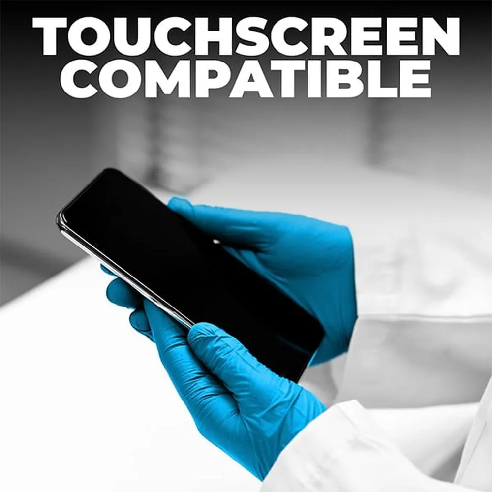 L3VEL3 Nitrile Blue Gloves - LARGE / 100 Pack - 3.8 mil Thickness