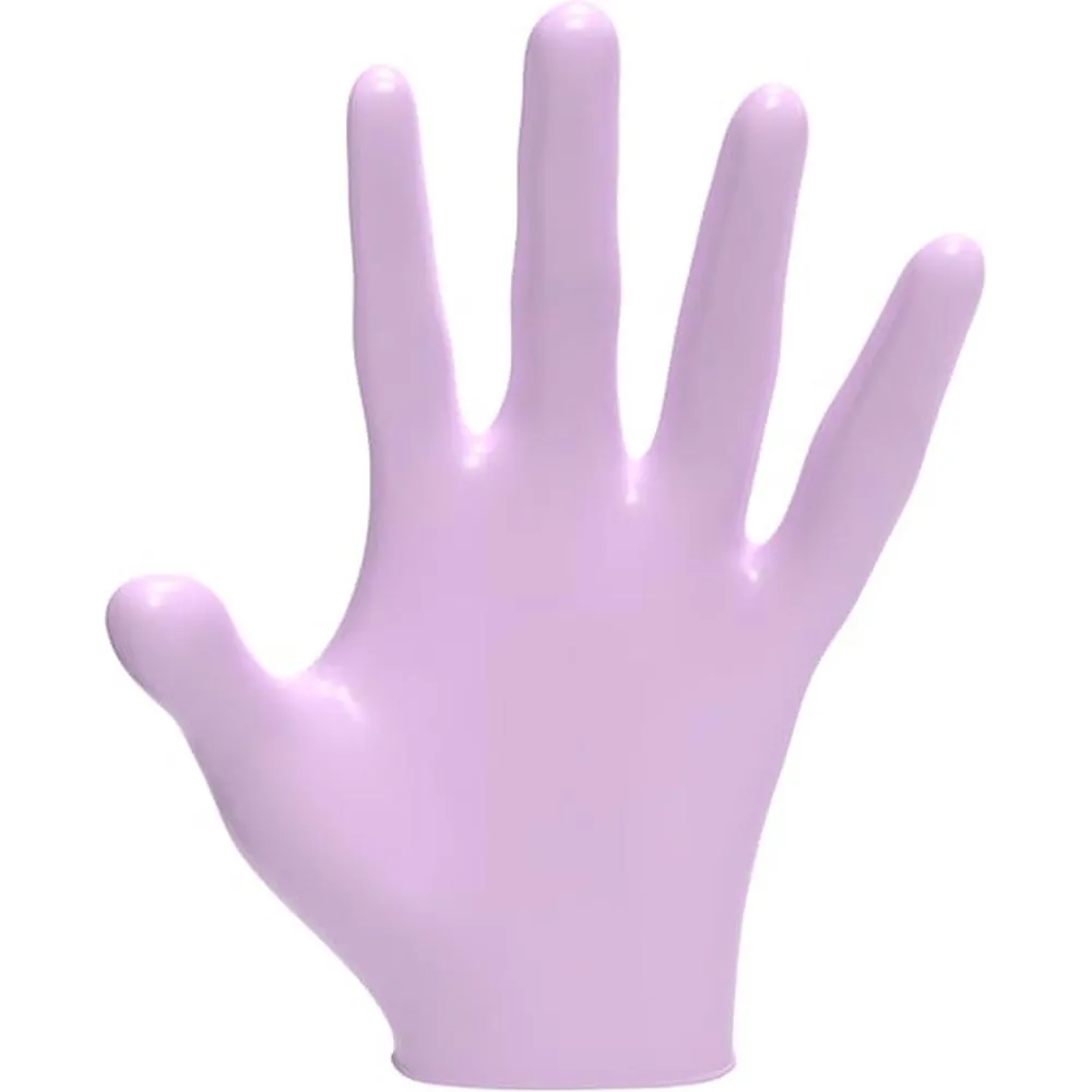 L3VEL3 Nitrile Pearl Lavender Gloves - MEDIUM / 100 Pack - 4 mil Thickness