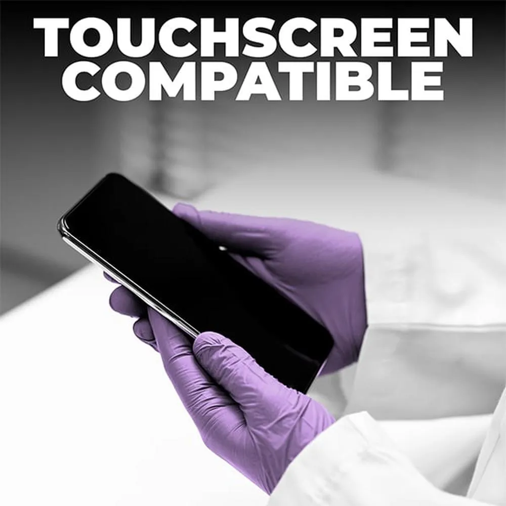 L3VEL3 Nitrile Pearl Lavender Gloves - MEDIUM / 100 Pack - 4 mil Thickness