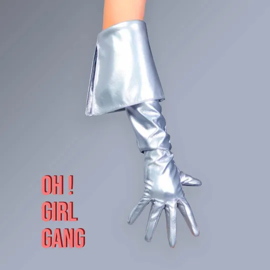 Leather Gloves with Fold Cut (65cm)