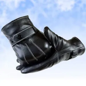 Leather touch gloves