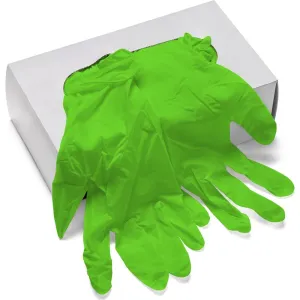 Lime Performance Nitrile Gloves - 5 Mil Thickness - Size: MEDIUM / 100 Pack