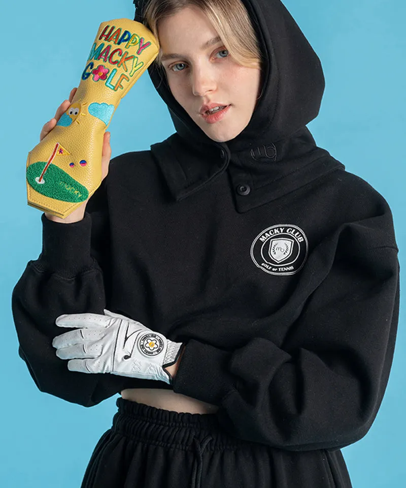 MACKY Golf: Circle Patch Golf Gloves (Both Hands) - White