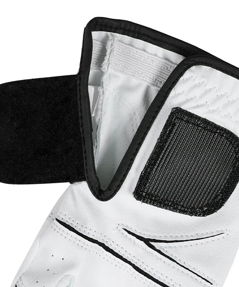 MACKY Golf: Circle Patch Golf Gloves (Both Hands) - White