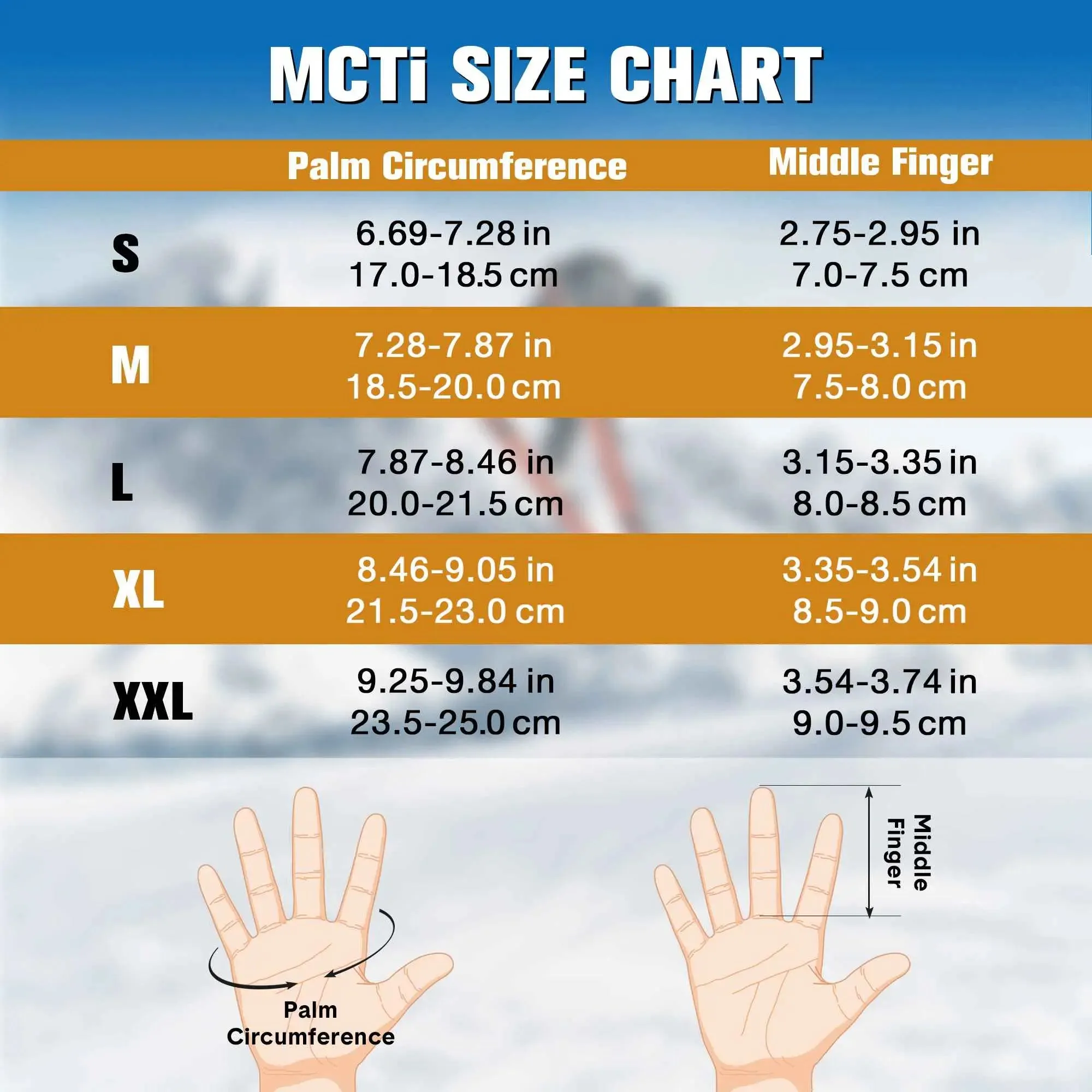 MCTi Winter Gloves Waterproof Warm for Cold Weather Touchscreen Zipper Gloves for Men Women