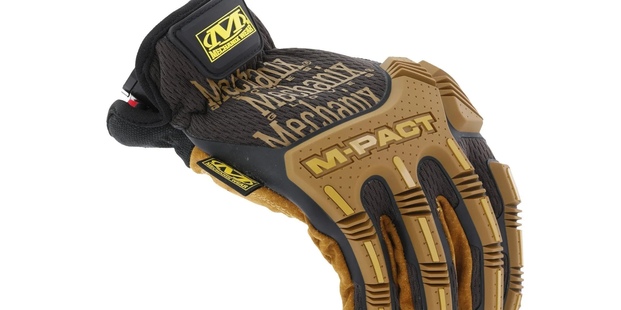 Mechanix Wear Durahide M-Pact Open Cuff Leather Glove