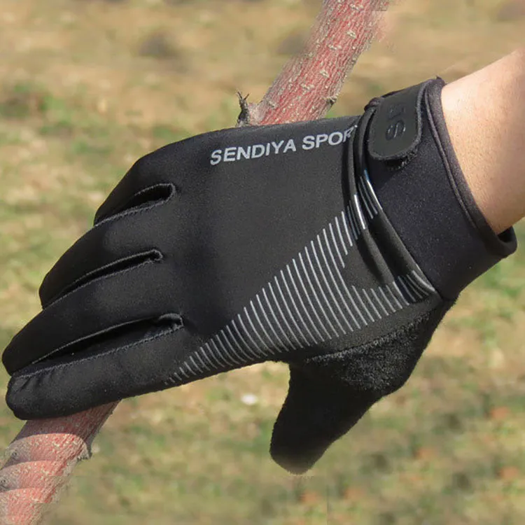 Men's And Women's Ice Silk High Elasticity Cycling Sports Touch Screen Gloves