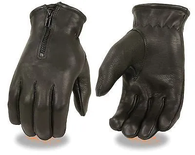 Men's Butter soft deer skin winter driving leather gloves with thermal lining inside