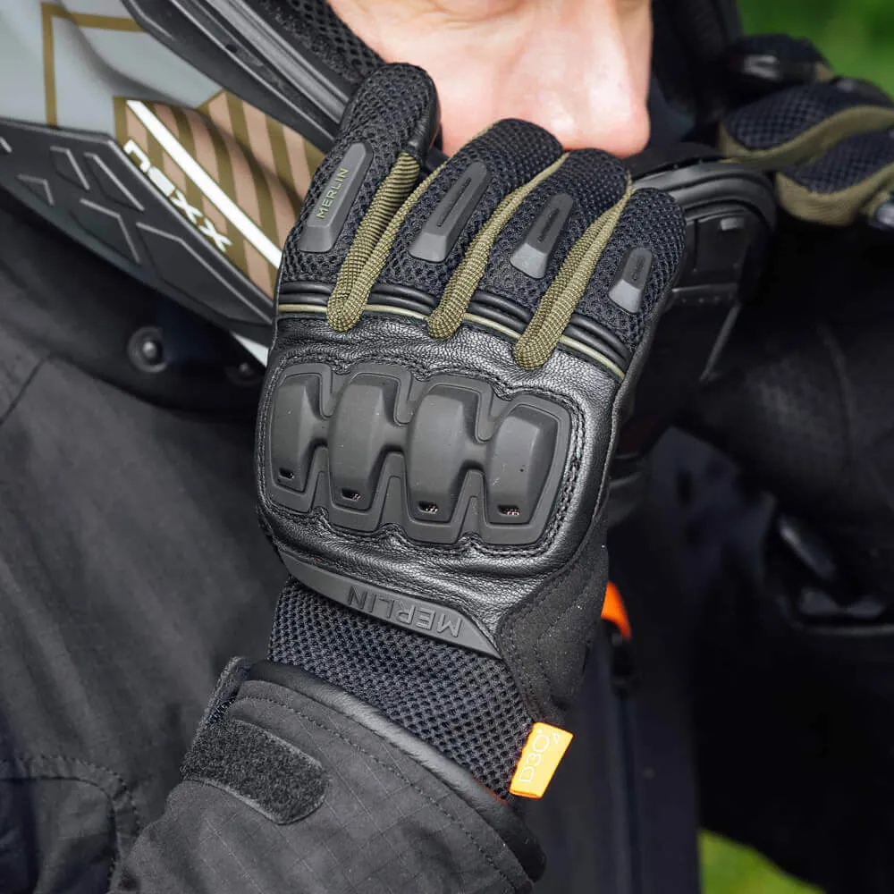 Merlin Jura Air D3O Gloves Black / Dark Green