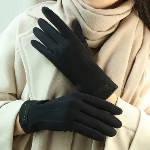 New cashmere gloves. Ins style, fashionable and versatile. Warm gloves with elk leather label. Touchscreen available. Warm gloves for outdoor cycling.C-240919-4
