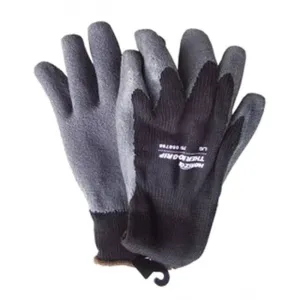 NEW Horizon Thermo-Grip fleece lined polyester acrylic knit all purpose gloves with wrinkle-grip latex coating, Sz XL