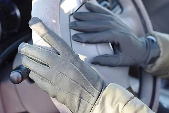 New isotoner Women’s Spandex Cold Weather Stretch Gloves with Warm Fleece Lining, Plum, Sz L/XL Retails $50 