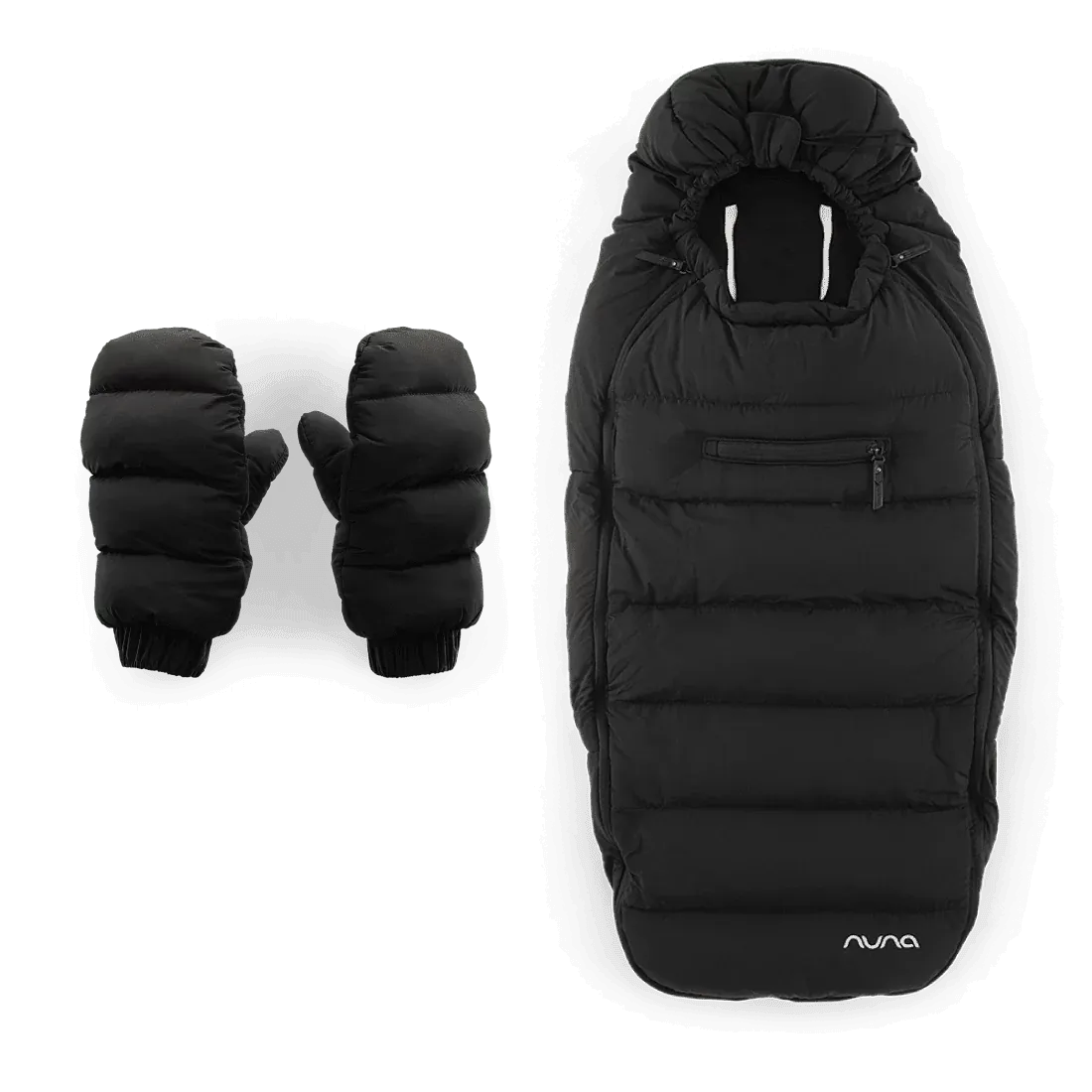 Nuna Winter Footmuff, Gloves & Bag - Caviar