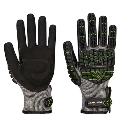 Portwest VHR15 Nitrile Foam Cut Level F Impact Glove-A755