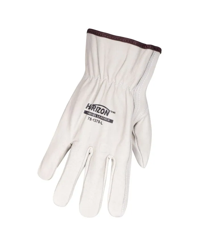 Premium Cowhide Driver's Gloves for Construction, Gardening & More – Durable, Comfortable, Adjustable Fit & Superior Grip