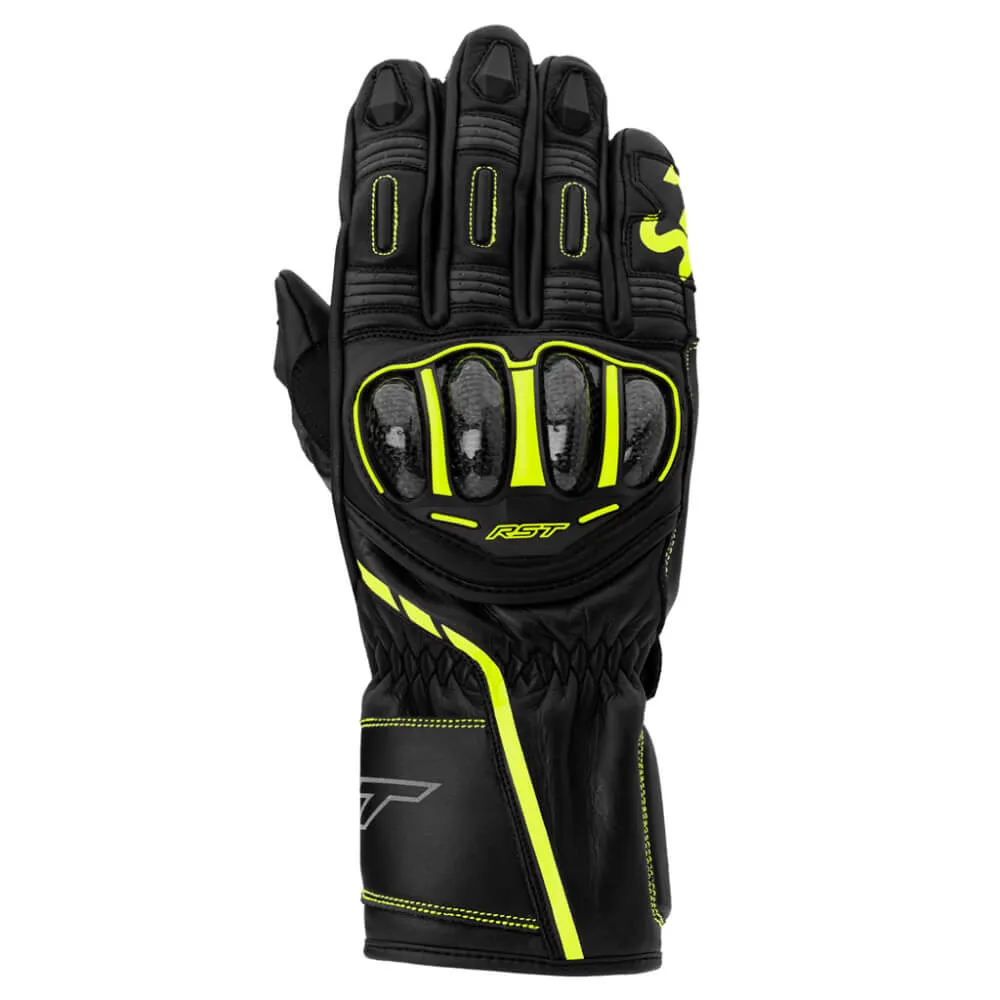 RST S1 CE Gloves Black / Flo Yellow