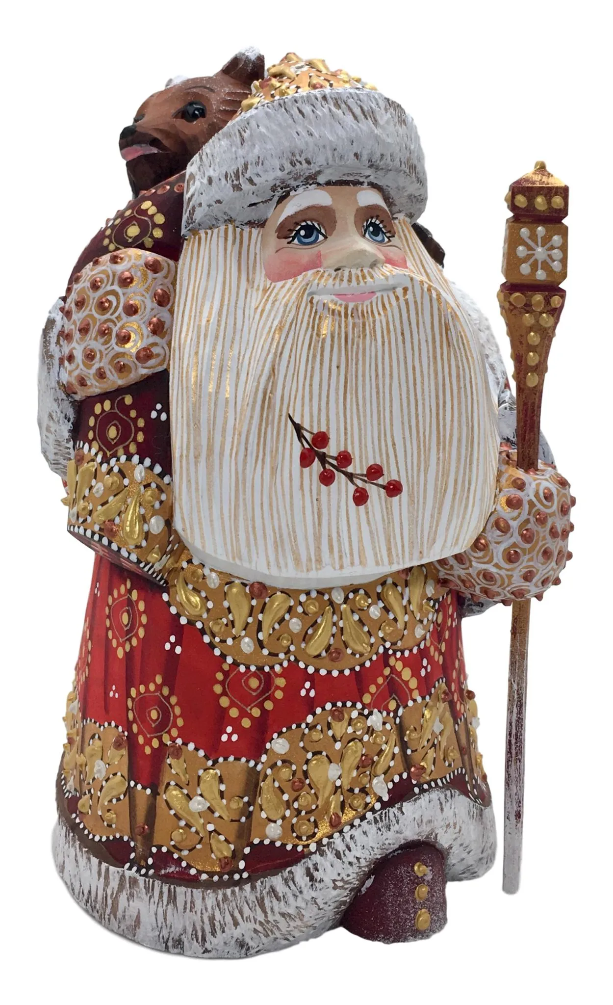 Russian Grandfather Frost with a Bear