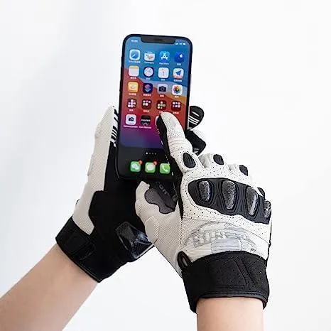 Seibertron™ SPS-2 Carbon Fiber Touchscreen Motorcycle Gloves