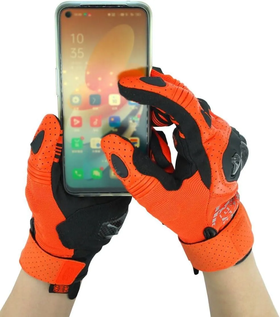 Seibertron™ SPS-2 Carbon Fiber Touchscreen Motorcycle Gloves