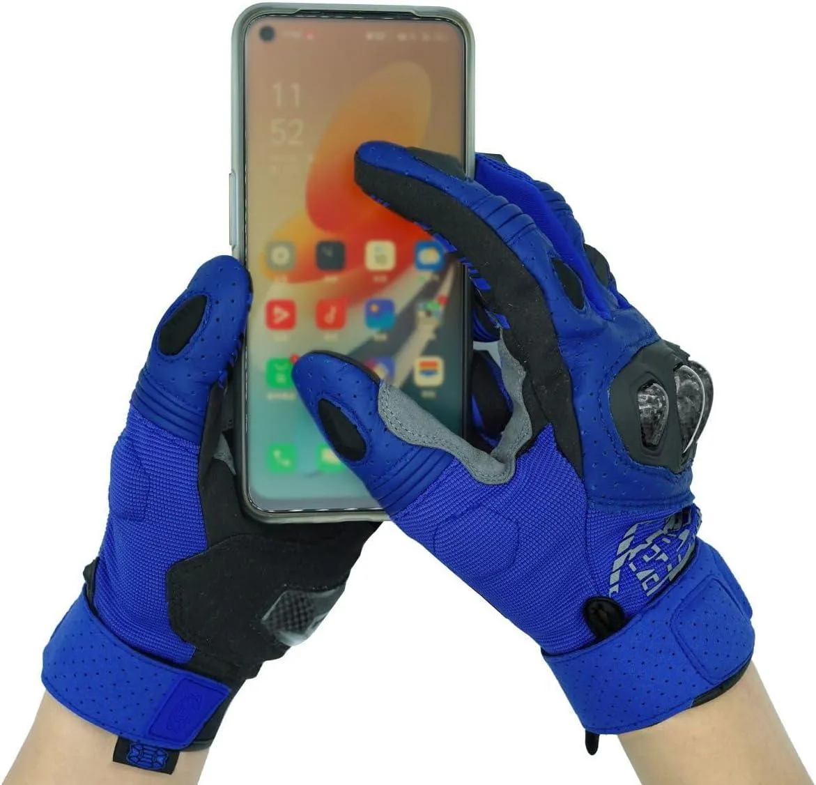 Seibertron™ SPS-2 Carbon Fiber Touchscreen Motorcycle Gloves